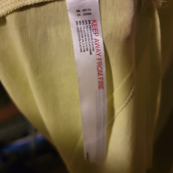 NWOT Free People Verbra Lemon, Tempo Top SZ L - Picture 12 of 12